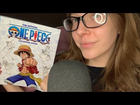 ASMR Tapping On A One Piece Coloring Book (No Talking)