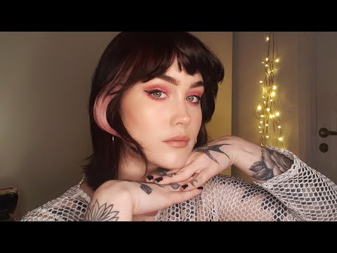 Make up pink eyes /soft spoken asmr