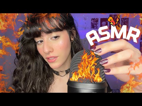 ASMR ARRANHANDO o MICROFONE com SONS DE BOCA 👄