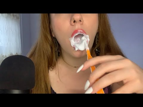 ASMR | Satisfying Teeth Brushing🦷 ♥️✨💤