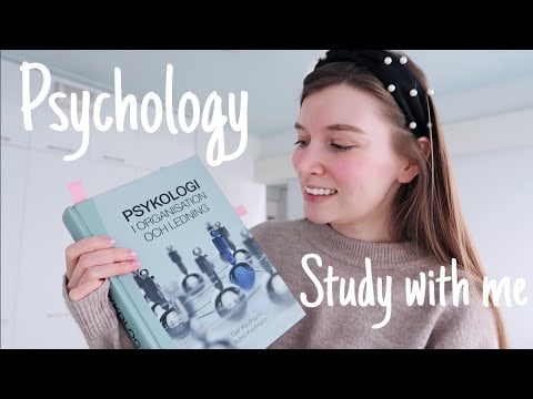 ASMR SUOMI - opiskele PSYKOLOGIAA minun kanssani - STUDY PSYCHOLOGY WITH ME - Background noise