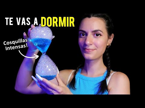 ASMR español TE VAS A DORMIR EN MINUTOS 😴 (Susurros, Agua, Tapping, Mouth sounds, Uñas y mas)