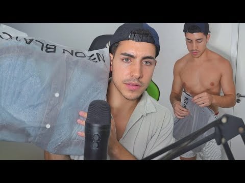 ASMR PROVANDO COMPRINHAS DA SHEIN - MUITOS sons de embalagem