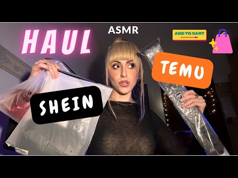 HAUL ASMR RILASSANTE SHEIN/TEMU👗di tutto un po’ 📦ASMR ITA•