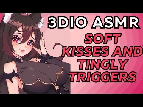 【3DIO ASMR】🌸 giving you my love~ ♡ soft kisses and tingly triggers