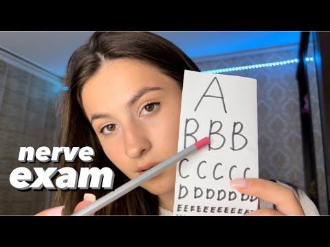 Asmr cranial nerve exam in 1 minute