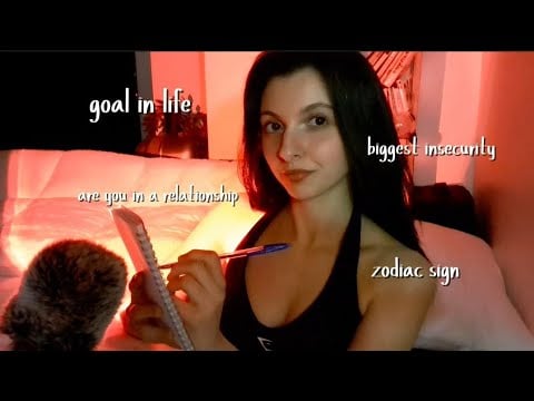 ASMR Asking you Personal Questions ( am I too intrusive..?) 