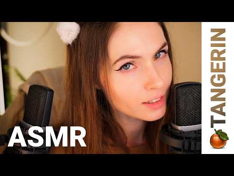 ASMR Nails Mic Scratching, Whispering & Eye Contact | Tangerin