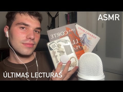 ASMR | HABLANDO de mis ÚLTIMAS LECTURAS | Susurros para DORMIR