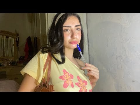 ASMR Your Crush Sits Next To You In Class 