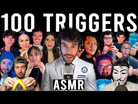 ⚡ASMR CON SUSCRIPTORES Y ASMRTISTS 100 TRIGGERS 10 MINUTOS ⚡