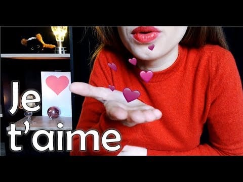 [ASMR français] Je t'aime dans toutes les langues - Kissing sounds - I love you