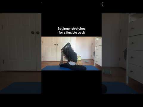These are the stretches I do as a beginner 🤓 #backstretches #backflexibility #stretching #workout