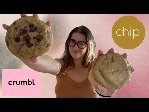 CRUMBL vs CHIP COOKIES TASTE TEST | Chocolate Chip Cookies Mukbang & Review | Eating Sounds, Whisper