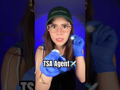 TSA AGENT ASMR ✈️ #asmr #relax #triggersforsleep #shorts