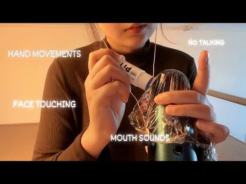 ASMR | Hand movements + Mouth Sounds | Face Touching | Visual Triggers