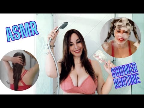 ASMR HAPPY EASTER 🐰 SHOWER ROUTINE - HAIR WASH - SHAMPOO  - BIKINI - FOAM
