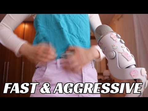 ASMR: ACTUALLY FAST AND AGGRESSIVE FABRIC SCRATCHING (NOT JUST FAST!)