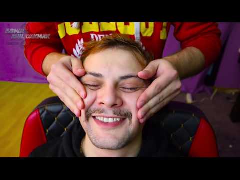 ASMR SLEEP | ASMR MASSAGE NO TALKING | ASMR MASSAGE BARBER | ASMR HEAD MASSAGE *  ASMR EAR MASSAGE