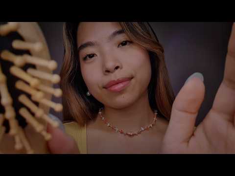 ASMR wooden hair & scalp attention 🤎