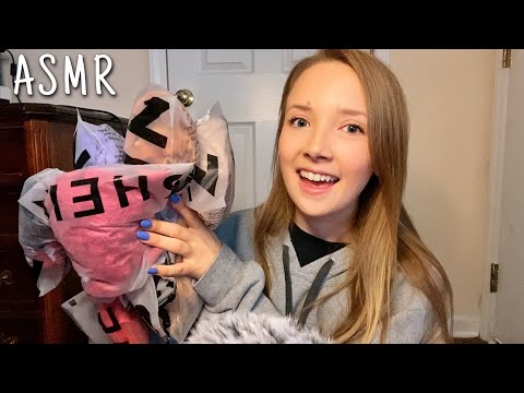 ASMR SHEIN Haul + Try On / Fabric Sounds + Whispering (part 2)