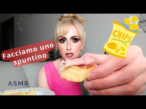 FACCIAMO UNO SPUNTINO🍕🍟 (NON SALUTARE😝) ASMR ITA 🇮🇹 #asmreating