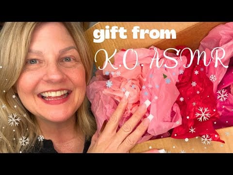 ASMR | Gift from K.O. ASMR | Unboxing a Surprise Package of Gifts!! Tingly Wonderful Tapping 💎🥰✨