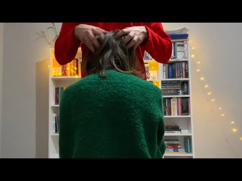 Head and Back Scratching Massage ASMR(No Talking)