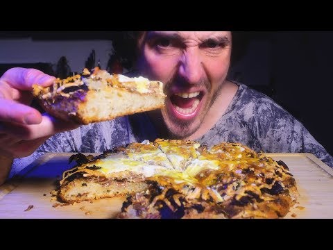 ASMR MUKBANG Breakfast Pizza 부제 字幕  उपशीर्षक ( Real Sounds ) | Nomnomsammieboy