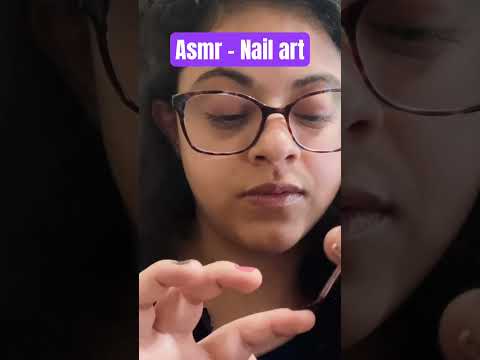 ASMR - Colorindo as unhas #asmr #makeup #relax #asmrsounds #maquiagem #satisfying #ralaxing #satisfy