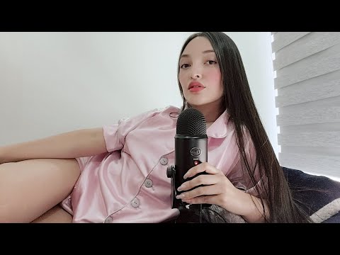 ASMR en mi cama 💗 Te hablo al oído de todo un poco (susurros cercanos)