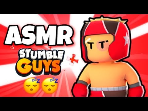 ASMR français je teste Stumble guys pour la 1ere fois 😴😴 (chuchotements relaxant et Tapping)
