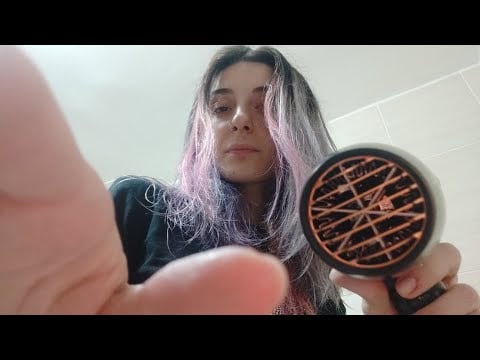 ASMR Quick Blowdrying my Hair 🍃 - Hairdryer Sounds for Sleep 💤 Lofi & No Talking