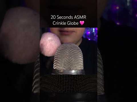 20 Seconds Crinkle Globe! 🩵 #asmr