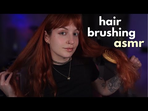 ASMR Hair brushing and scratching (soft and gentle)