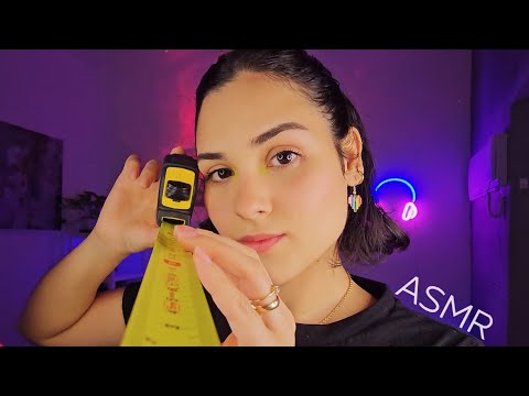 ASMR MEDINDO E ANALISANDO SEU ROSTO DE PERTINHO🔦