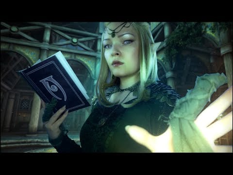 ASMR 🧝‍♀️ Skyrim High Elf heals You ⚗️ Temple Ambience 