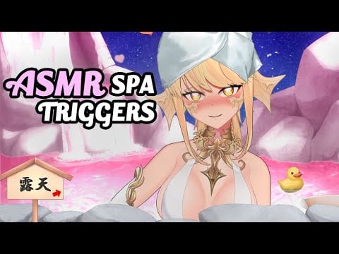 ASMR - Layered Spa Triggers🛁(Foam, Scalp Massage, Water Spray)