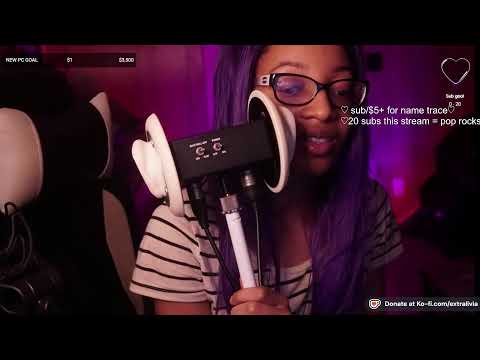 live asmr personal attention  ♡ donate for name trace