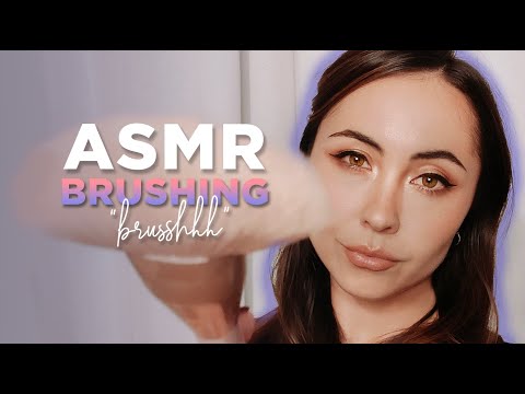 BRUSHING YOUR FACE - soothing face brushing + whispering "brusshhh"