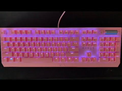 ASMR Typing Sounds | Razer Black Widow V3 Quartz Mechanical Gaming Keyboard (Green Switches)