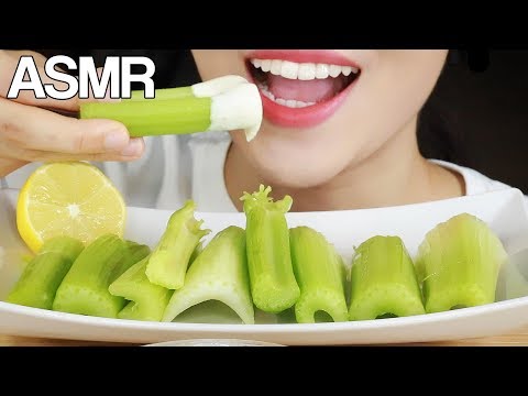 ASMR CELERY CRUNCHY VEGETABLES EATING SOUNDS MUKBANG No Talking