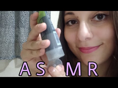ASMR | CUIDANDO DA SUA PELE E DO SEU CABELO (sons de creme, embalagens)