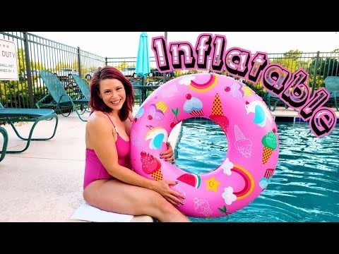 Watch Me Inflate a Giant Donut Pool Float!