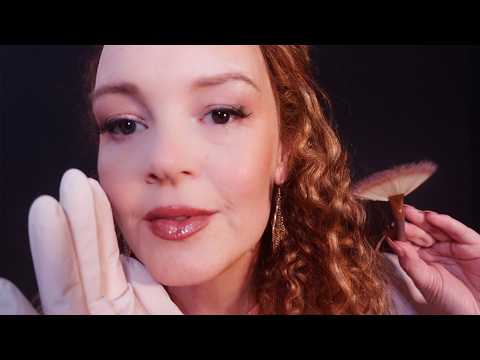 ASMR Hearing Test & Ear Brushing | Extremely Close Whispers