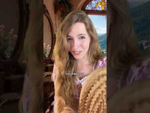 Rapunzel cepilla tu pelito 💜 #ASMR #roleplay #rapunzel