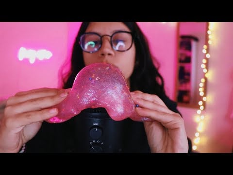 ASMR con slime 🦄✨🌈🌙🫧