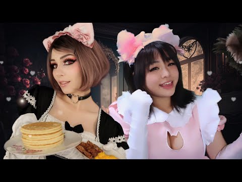 ASMR Your Cat Maids get You Ready for Work! Good Morning! Nya!