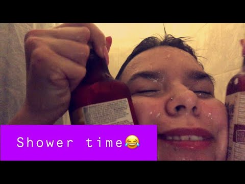 ASMR shower routine😂🚿