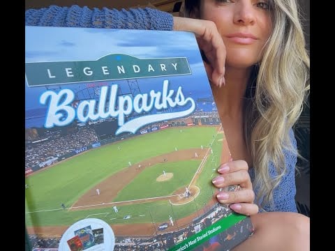 ⚾ 🏟️Legendary Ballparks Book 📚 | ✨Sleepy ASMR 😴 Whispering 🌙 Page Turning w/ finger licking 💖